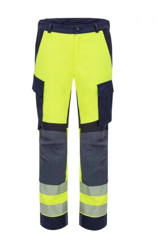HB- Strlichtbogenschutz- Bundhose 4Energy Kl. 1, 4kA, fluor. Gelb/ dunkelblau/ navy